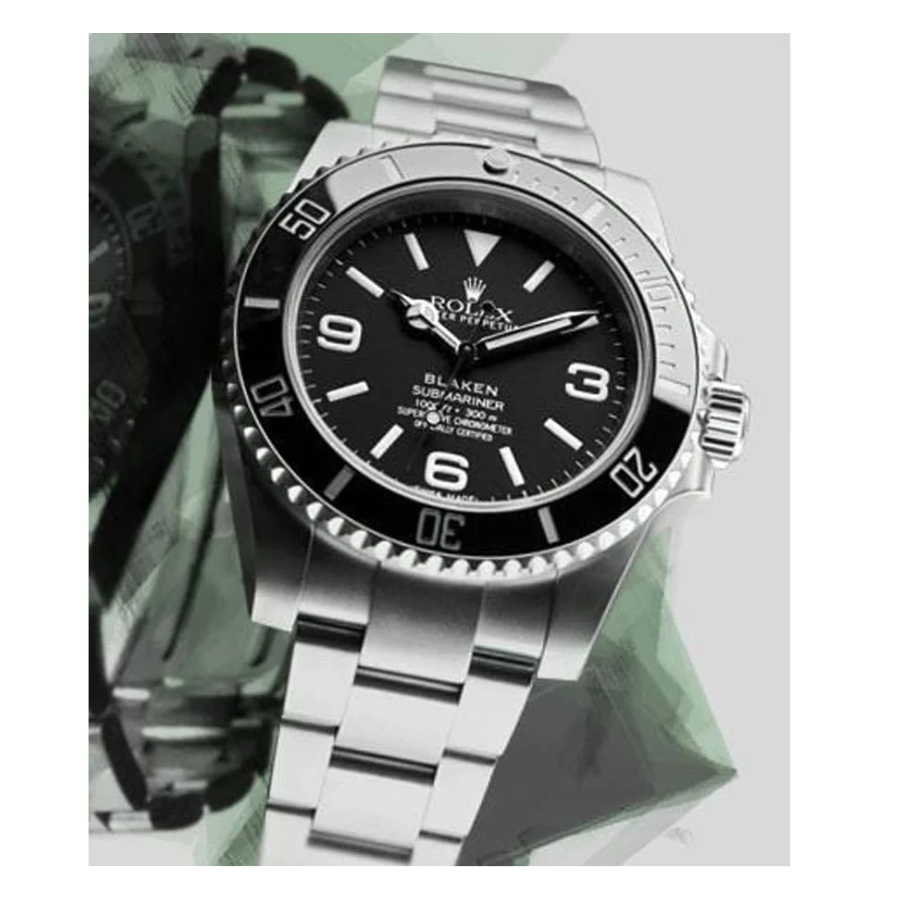 Rolex-Submariner-6190-Blaken-Black-Dial-Replica3 Rolex Submariner 6190 Blaken Black Dial Replica - Image 2