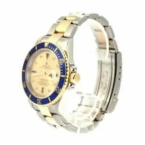 Rolex-Submariner-Two-Tone-Replica-Left-300x300.jpg Rolex Submariner Serti Two Tone Stainless Steel Gold Diamond 16613 Replica - Image 2