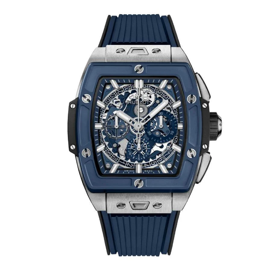 Spirit-of-Big-Bang-Titanium-Blue-Ceramic-42-mm-soldier-shot-1 Hublot Titanium Blue Ceramic 642.NL.7170.RX Replica - Image 1