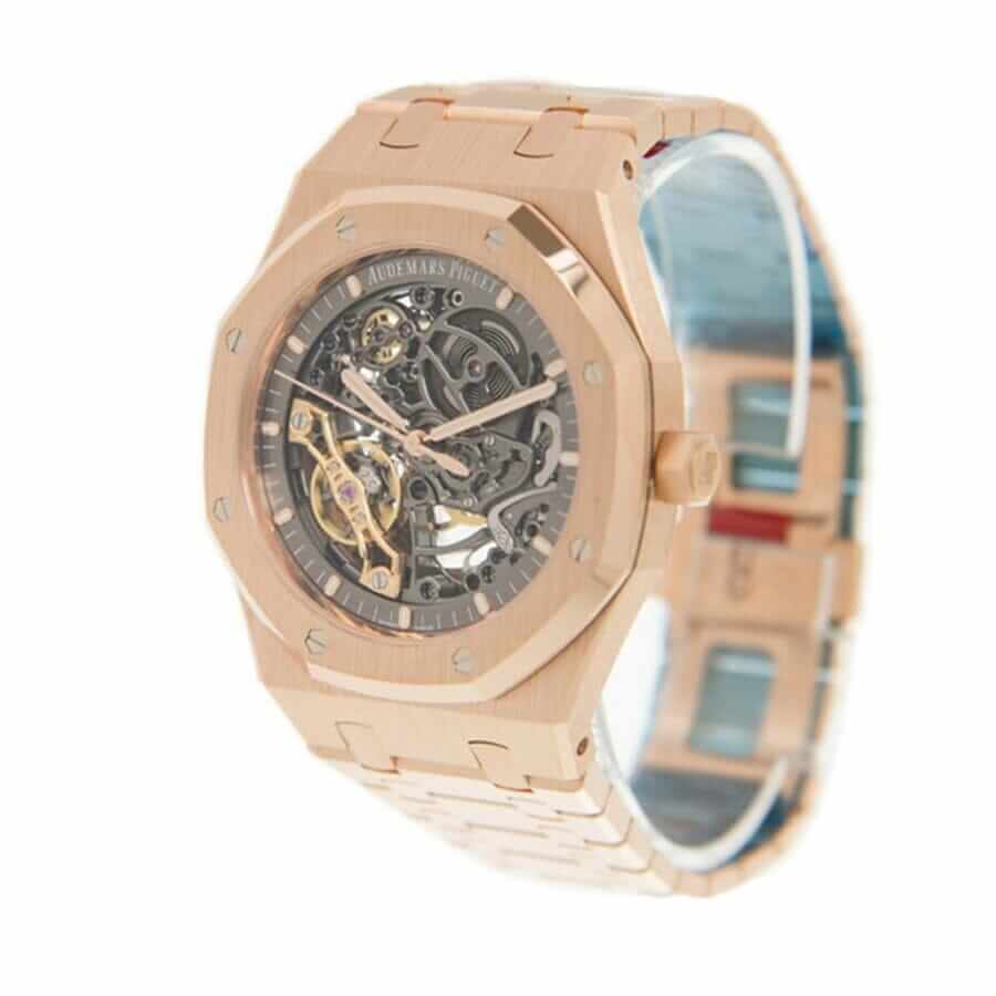 ap-trans-unitedluxury Audemars Piguet 15407ST.OO.1220ST.01 Skeleton Rose Replica - Image 2
