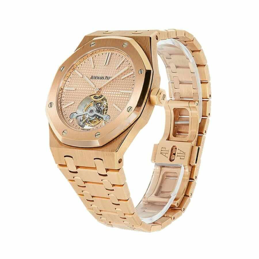 audemars-piguet-royal-oak-18k-rose-gold-extra-thin-open-case-back-watch-26515or-oo-1220or-01-apro07275 Royal Oak Tourbillon Replica - Image 2