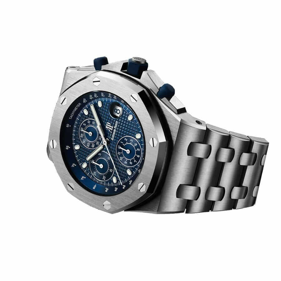 audemars-piguet-royal-oak-offshore-chronograph-blue-dial Audemars Piguet Royal Oak Offshore 26237ST.OO.1000ST.01 Replica - Image 2