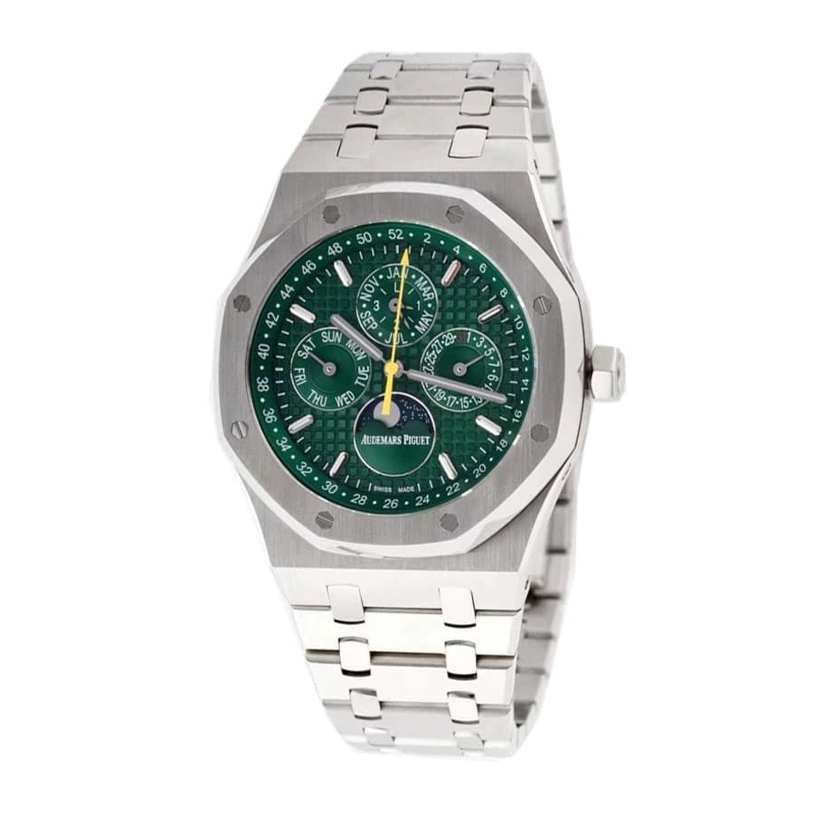 audemars-piguet-royal-oak-offshore-chronograph-green-dial-26574st-oo-26606st-03-multifunctional-series Audemars Piguet Royal Oak Perpetual Calendar 26574ST.OO.26606ST.03 Replica - Image 2