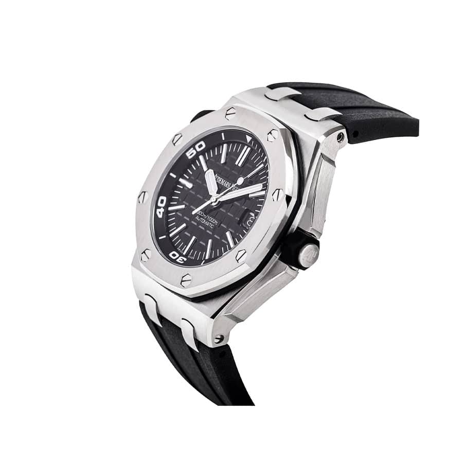 audemars-piguet-royal-oak-offshore-diver-black-dial Audemars Piguet 15710ST Replica - Image 2