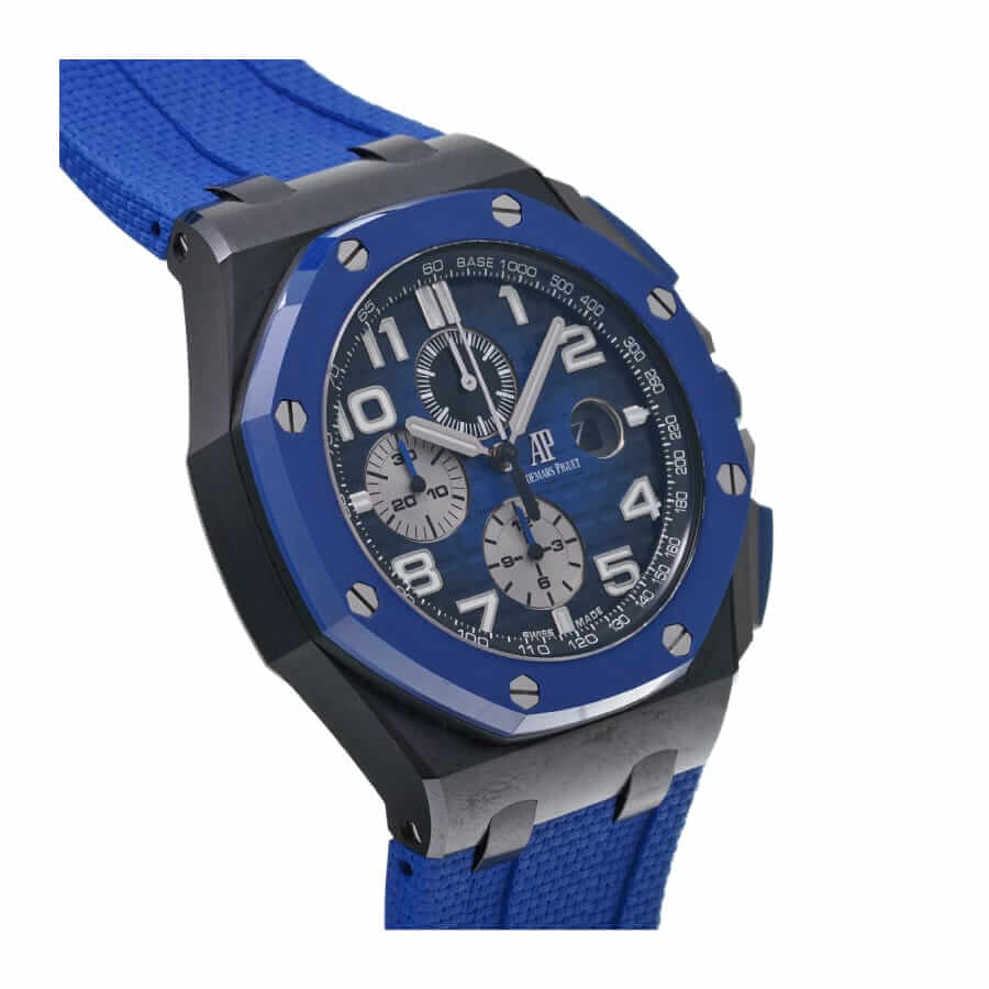audemars-piguet-royal-oak-offshore-novelty-chronograph-1-2 Audemars Piguet 26405CE.OO.A002CA.01 Black Blue Ceramic Replica - Image 3