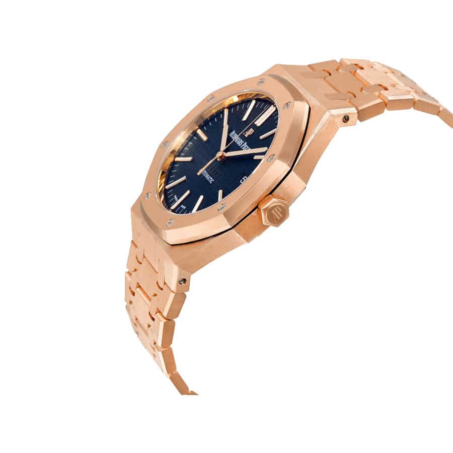 audemars-piguet-royal-oak-pink-gold-blue-dial-replica-2 Audemars Piguet Royal Oak 15400OR.OO.1220OR.03 Replica - Image 3