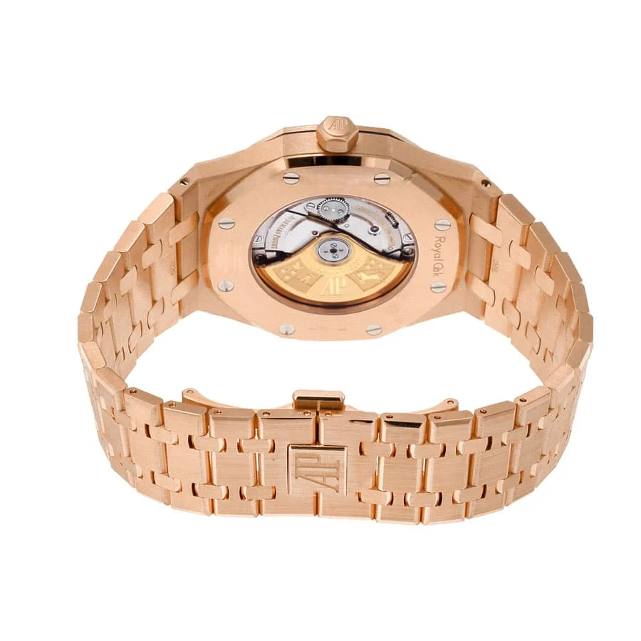 audemars-piguet-royal-oak-pink-gold-blue-dial-replica2 Audemars Piguet Royal Oak 15400OR.OO.1220OR.03 Replica - Image 4