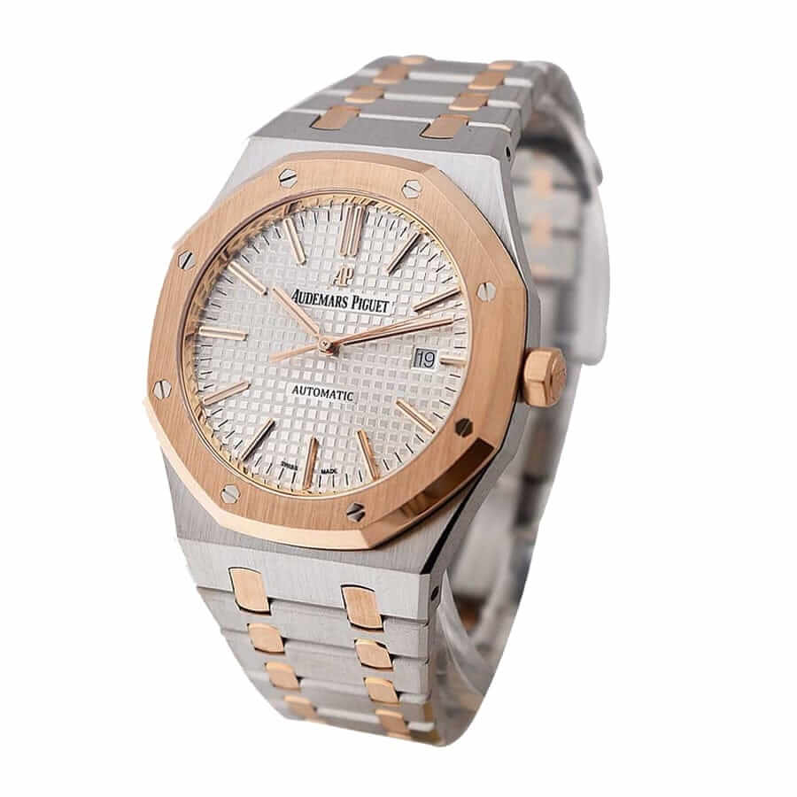 audemars-piguet-royal-oak-self-winding-two-tone-replica-11 Audemars Piguet Royal Oak 15400SR.OO.1220SR.01 Replica - Image 2