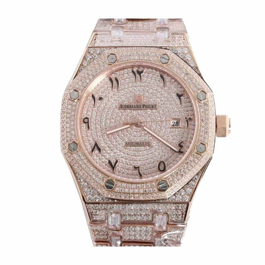 audemars-piguet-royal-oak-selfwinding-15400sr-oo-1220sr-01-iced-out-replica-1 Audemars Piguet Royal Oak Iced Out Rose Gold Replica - Image 1