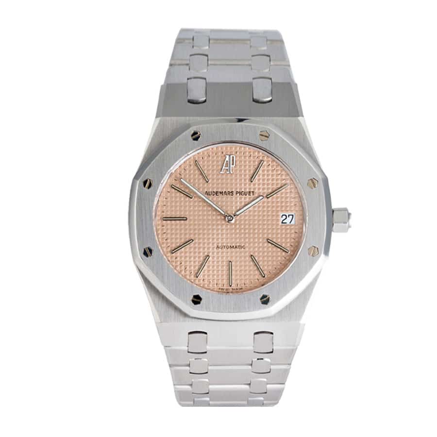 audemars-piguet-royal-oak-selfwinding-orange-dial-14802st-replica-1 Audemars Piguet Royal Oak 14802ST.OO.0944ST.02 Replica - Image 1