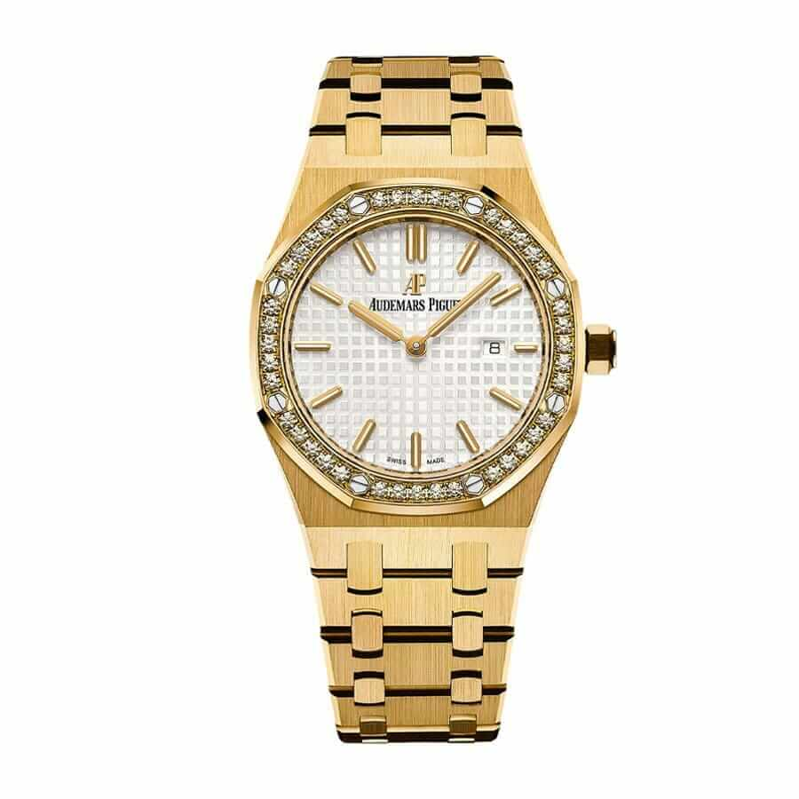 audemars-piguet-royal-oak-selfwinding-yellow-gold-67651ba-zz-1261ba-01-replica (1) (1) Audemars Piguet 67651BA.ZZ.1261BA.01 Diamond Bezel Replica - Image 1