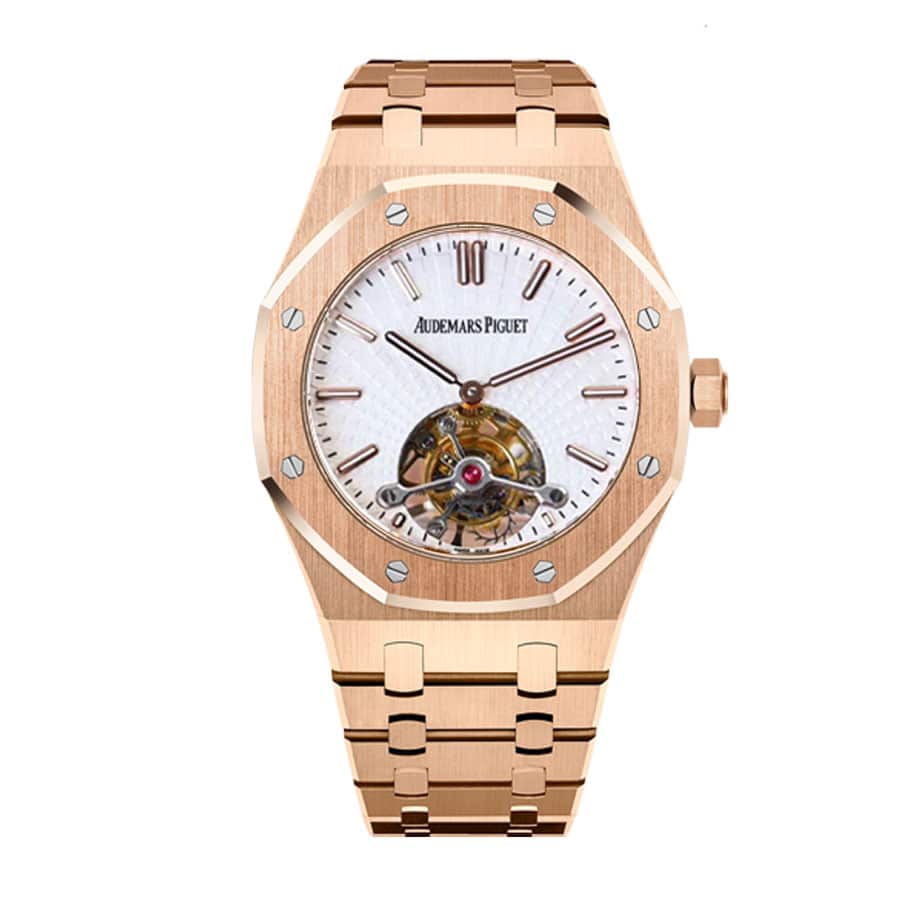 audemars-piguet-royal-oak-tourbillon-white-dial-20180803ap004-replica-1 Audemars Piguet Royal Oak Tourbillon 20180803AP004 Replica - Image 1