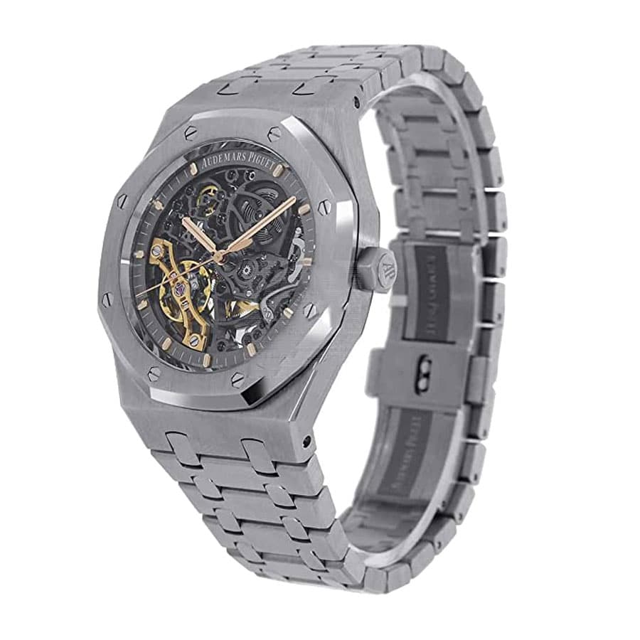 audemars-skeleton (1) Audemars Piguet Royal Oak Double Balance Wheel Openworked 15407ST Replica - Image 2