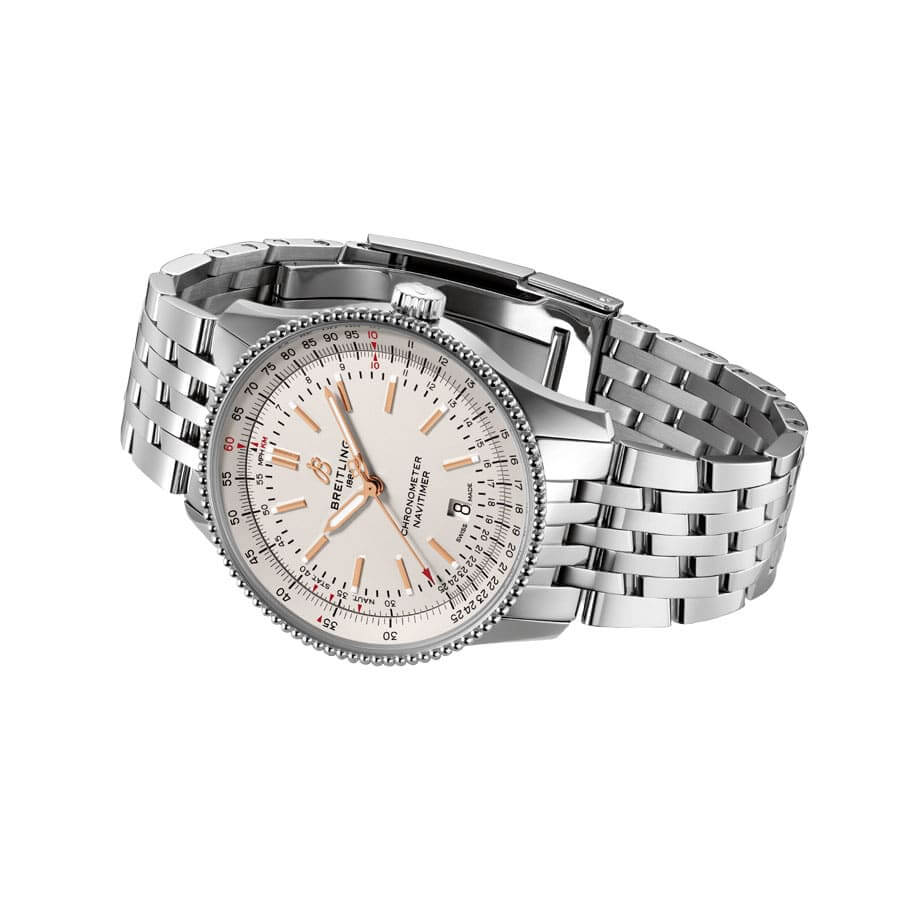 breitling-navitimer-automatic-41-steel-a17326211g1a1 Breitling Navitimer 41 GMT A17326211G1A1 Replica - Image 3
