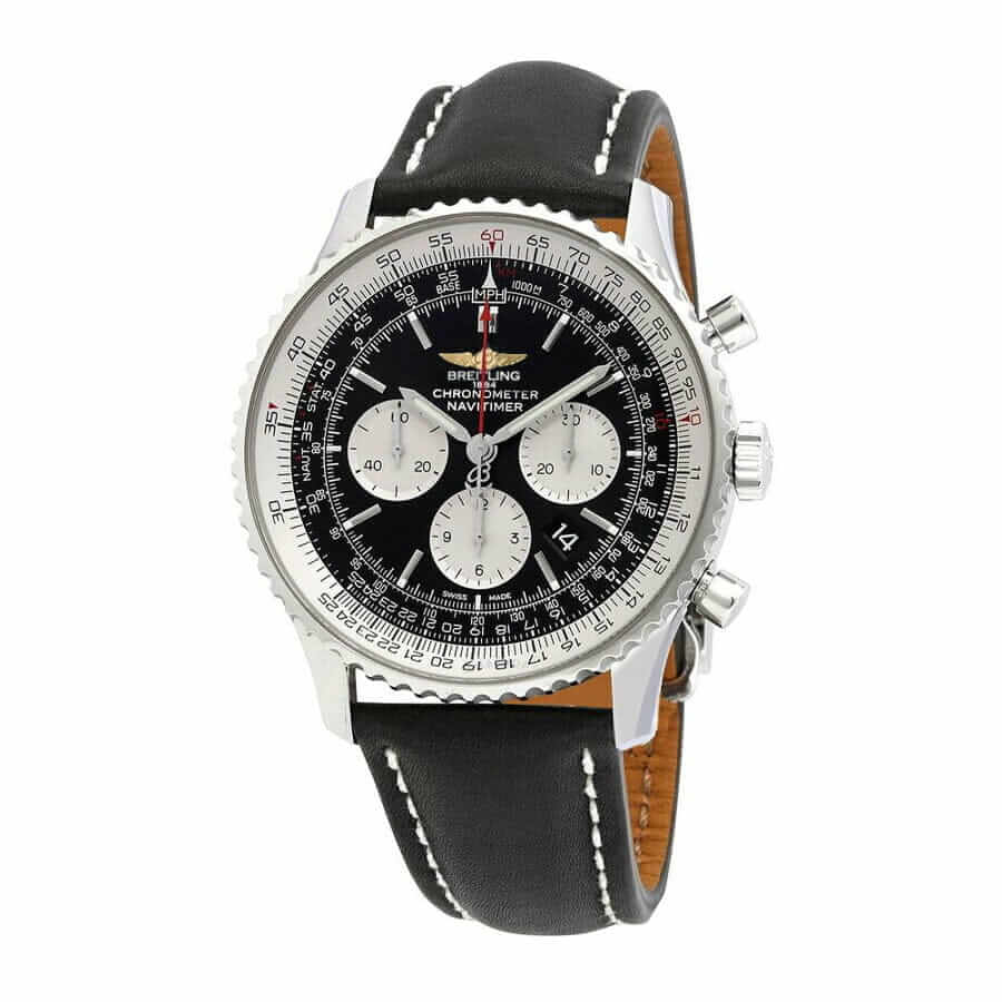 breitling-navitimer-b01-black-chronograph-dial-automatic-ab0127211b1p2-4 Breitling Navitimer AB0127211B1X1 Leather Replica - Image 2