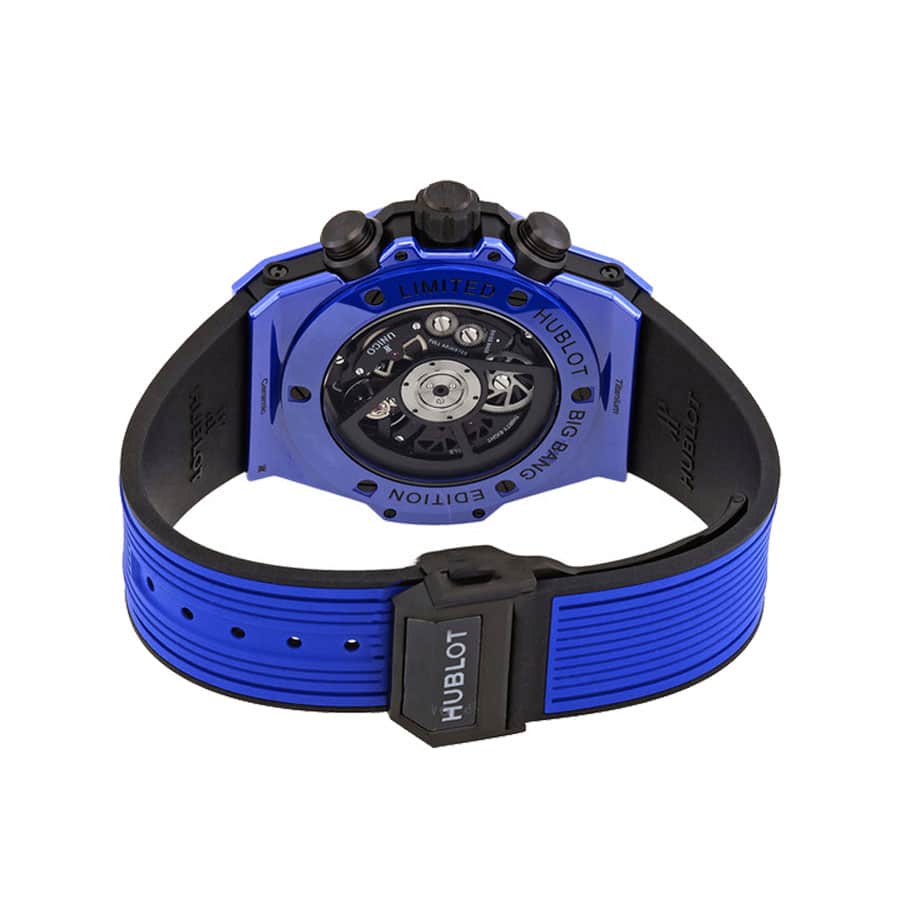 hublot-big-bang-unico-blue-magic-411-es-5119-rx-replica-2 Hublot Blue Watch Replica - Image 4