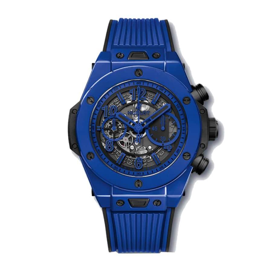 hublot-big-bang-unico-blue-magic-411-es-5119-rx-replica Hublot Blue Watch Replica - Image 1