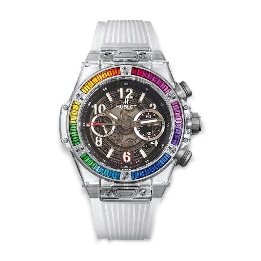 hublot-big-bang-unico-sapphire-rainbow-45mm-watch-411-jx-4803-rt-4099-1 Hublot Rainbow Black Replica - Image 1