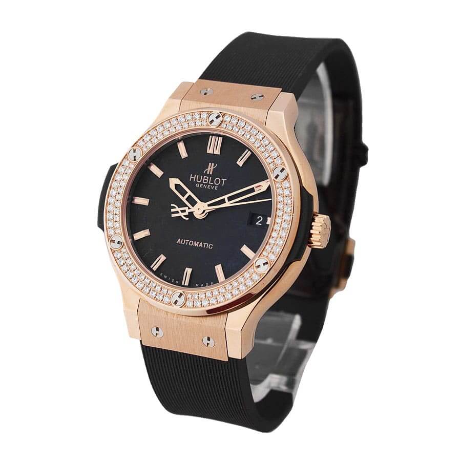 hublot-classic-fusion-best-edition-with-diamond-black-dial Hublot Fusion King Gold Replica - Image 4