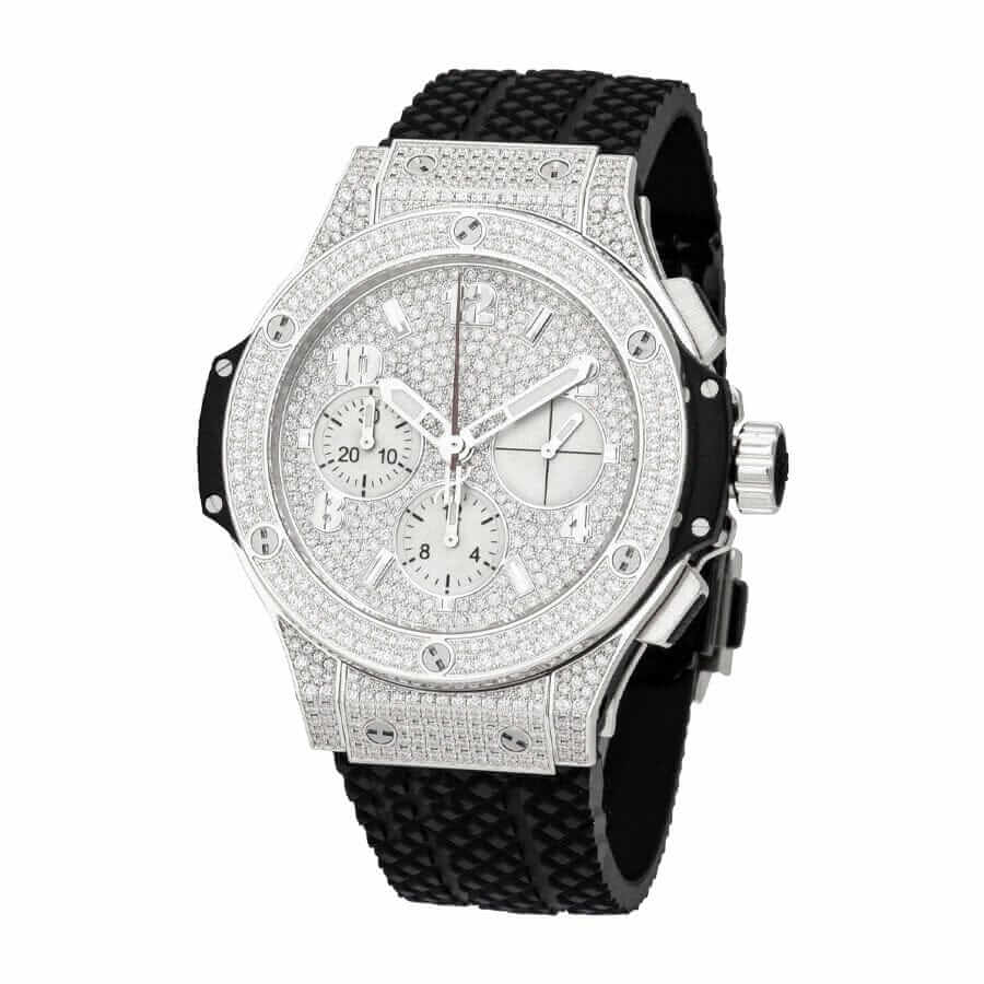 hublot-classic-fusion-chronograph-with-diamond-silver-dial-replica-1 (1) Diamond Hublot Replica - Image 3