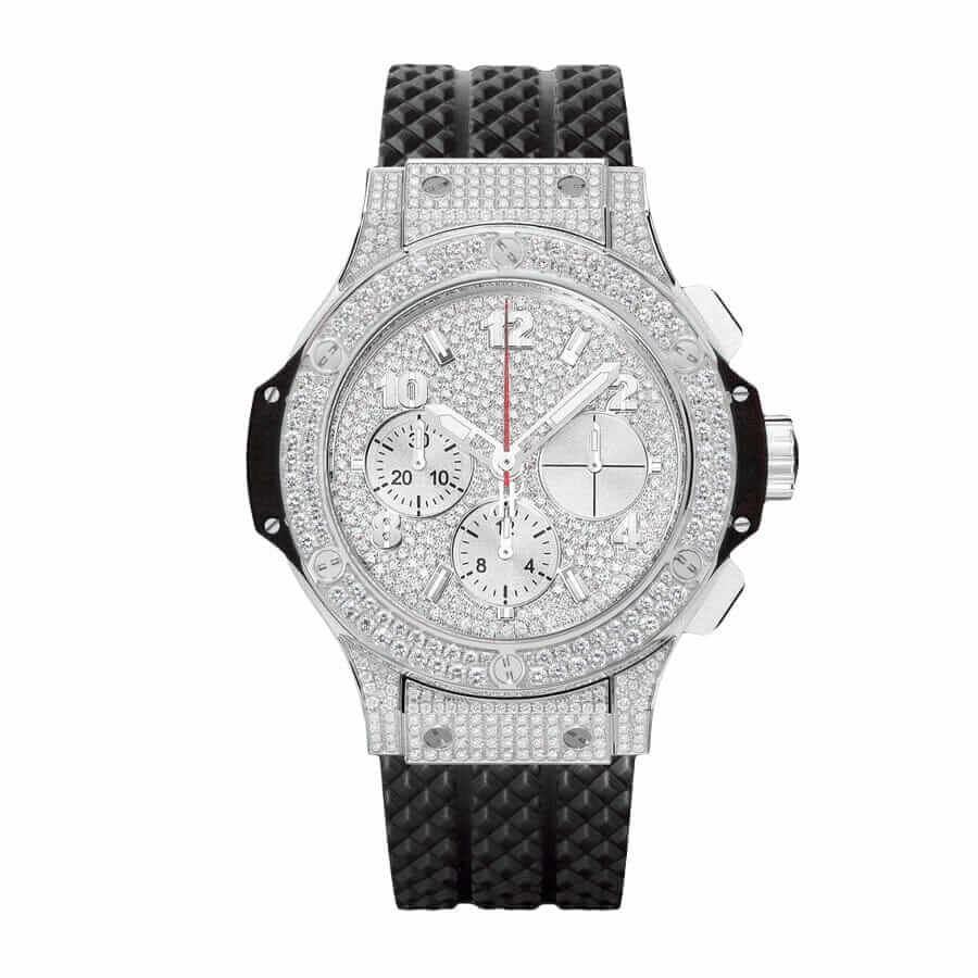 hublot-classic-fusion-chronograph-with-diamond-silver-dial-replica (1) Diamond Hublot Replica - Image 1