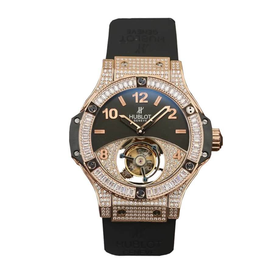 hublot-classic-fusion-tourbillon-best-edition-with-diamond-black-dial-replica Hublot With Diamonds Replica - Image 1
