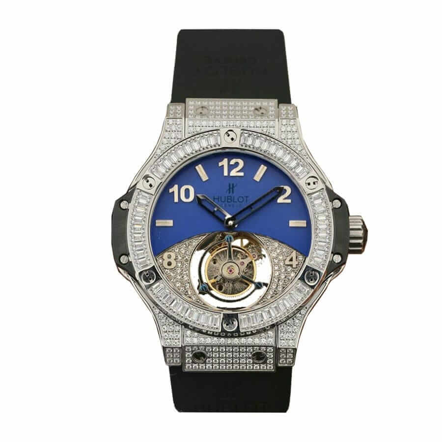 hublot-classic-fusion-tourbillon-with-diamond-blue-dial-replica Hublot With Diamonds Blue Replica - Image 1