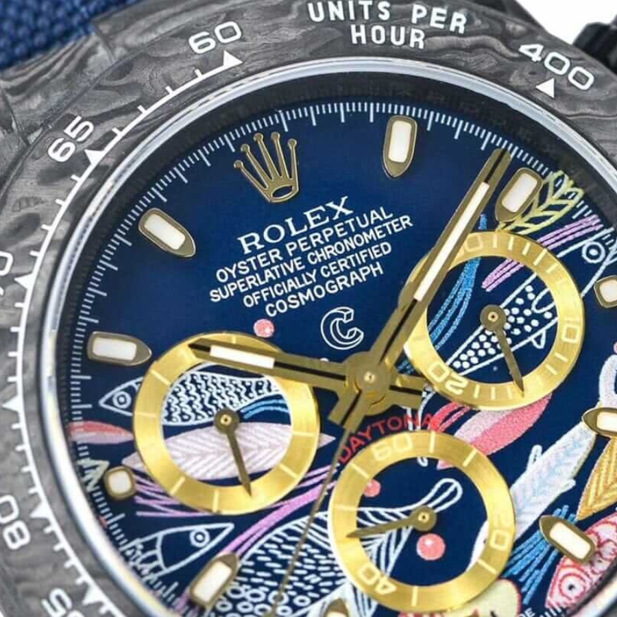 olex-daytona-7750-replica-1 Rolex Daytona Cosmograph Color Fish Pattern Dial 2071401 Replica - Image 4