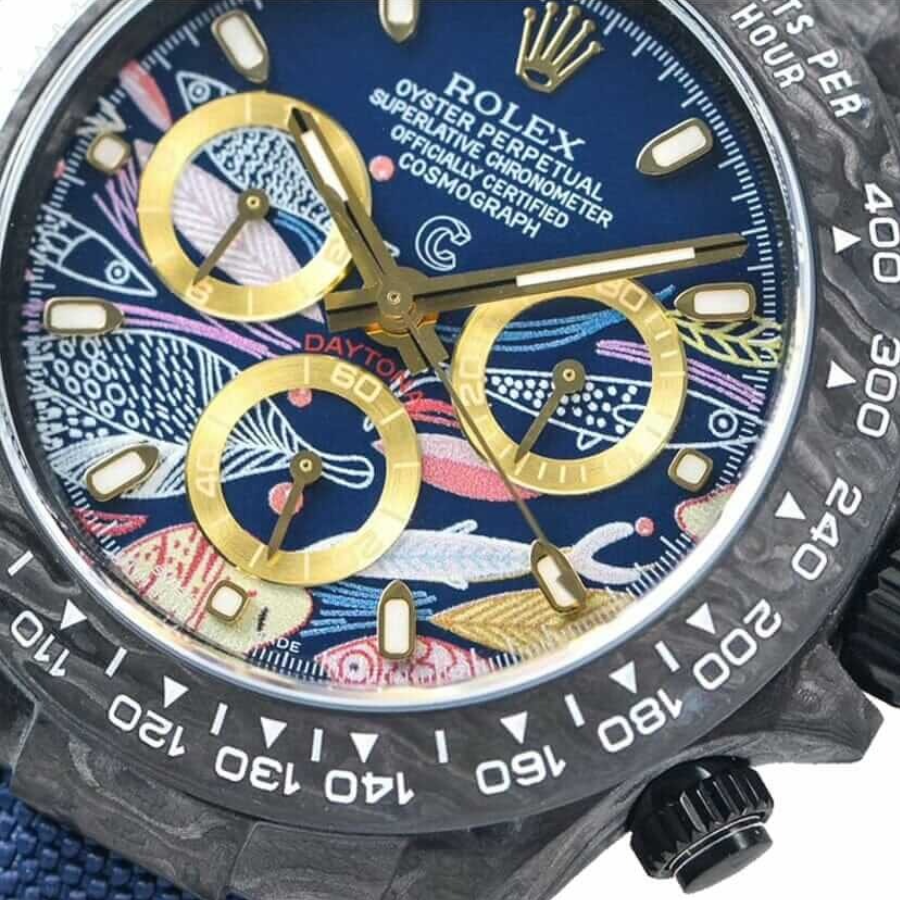 olex-daytona-7750-replica2 Rolex Daytona Cosmograph Color Fish Pattern Dial 2071401 Replica - Image 3