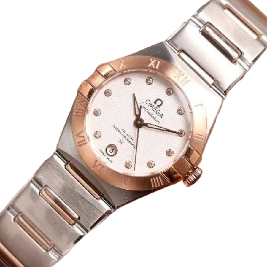 omega-constellation-steel-rose-gold-case-replica-5 Omega Constellation Steel & Rose Gold Case Replica - Image 3