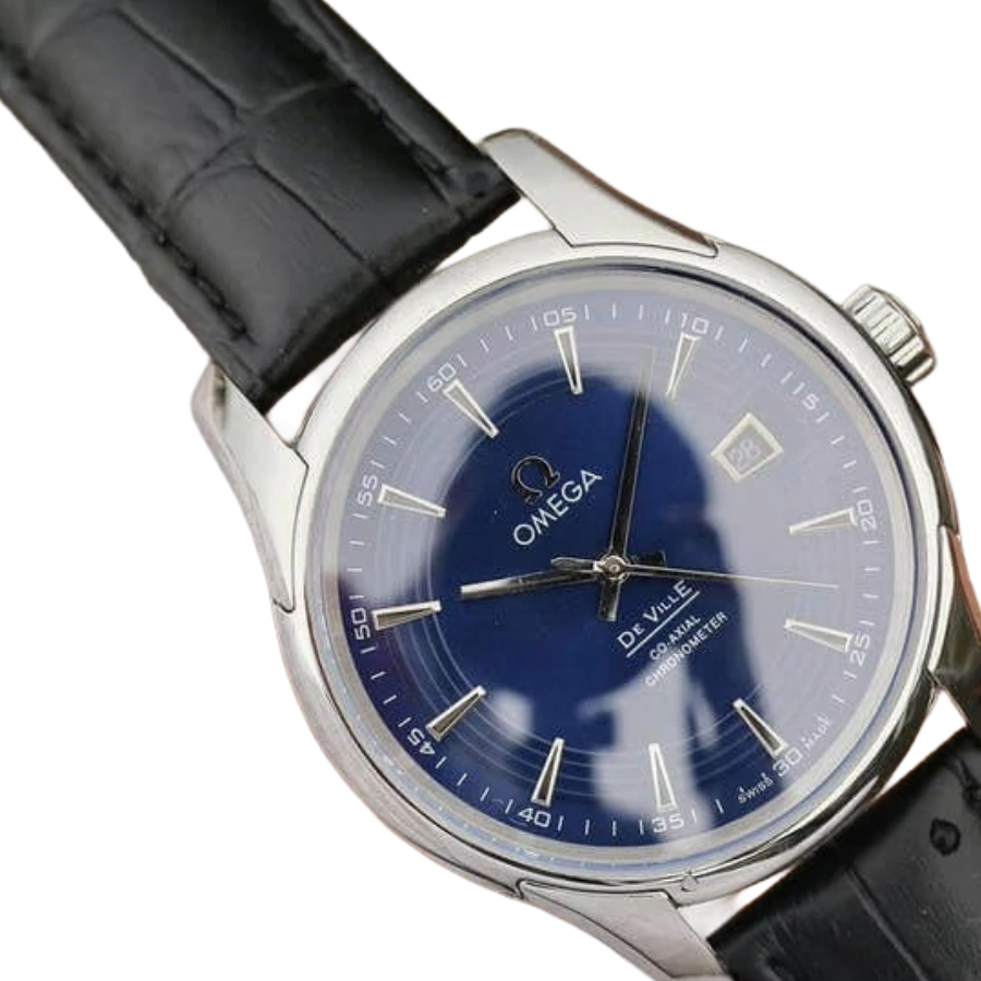 omega-de-ville-dark-blue-dial-replica-6 Omega De Ville Dark Blue Dial Replica - Image 4