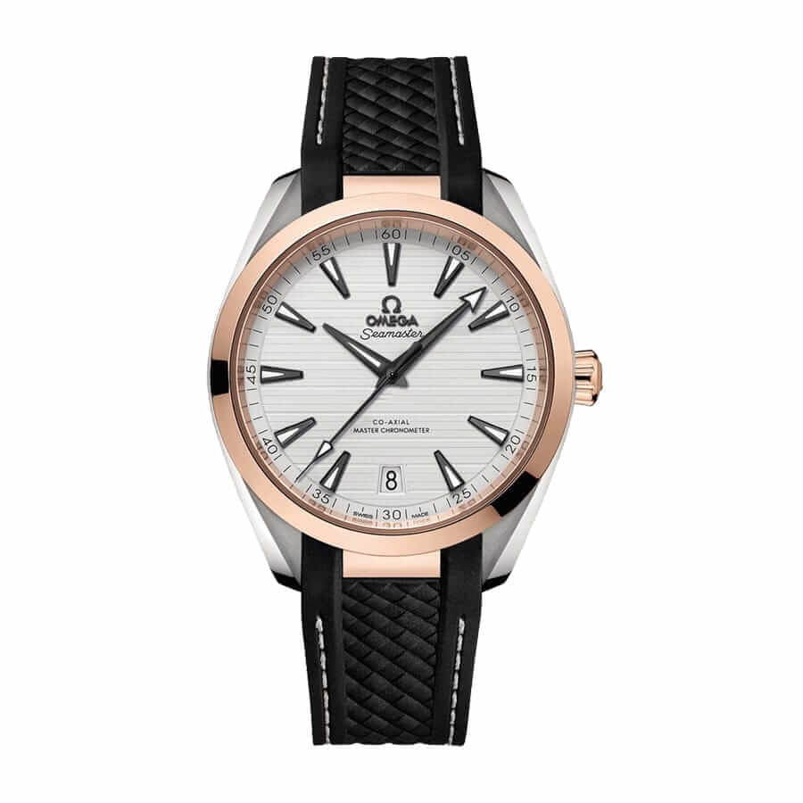 omega-seamaster-aqua-terra-gold-steel-220-22-41-21-02-001 Omega Seamaster Silver Dial Replica - Image 1