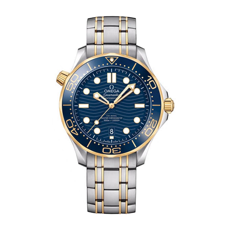omega-seamaster-diver-300m-master-co-axial-steel-gold-210-20-42-20-03-001 Omega Master Gold Replica - Image 1