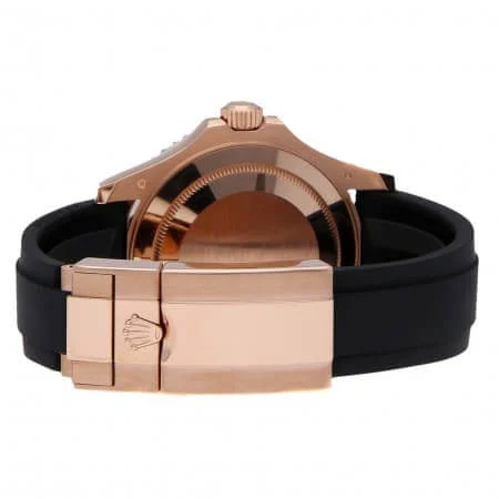 orologio-uomo-rolex-yacht-master-di-secondo-polso-116695sats Rolex Yacht-Master 40 116655 SATS Rose Gold Automatic Rubber Black Dial Replica - Image 4