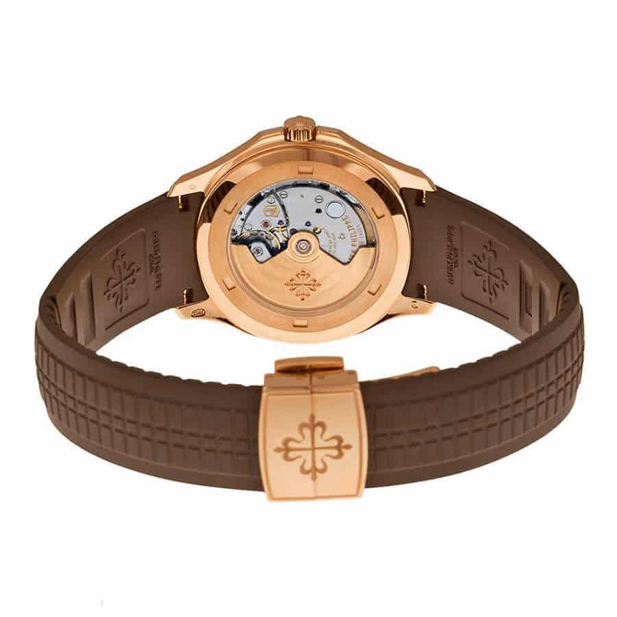 patek-philippe-aquanaut-brown-5167r-001-replica Patek Philippe Gold Brown Strap Replica - Image 3