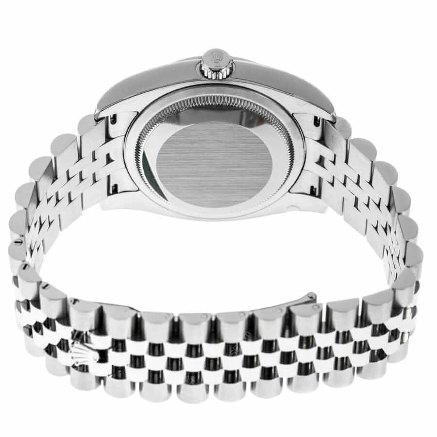 qaq Rolex Datejust 178384-0017 White Gold Black & Diamond Dial Replica - Image 3
