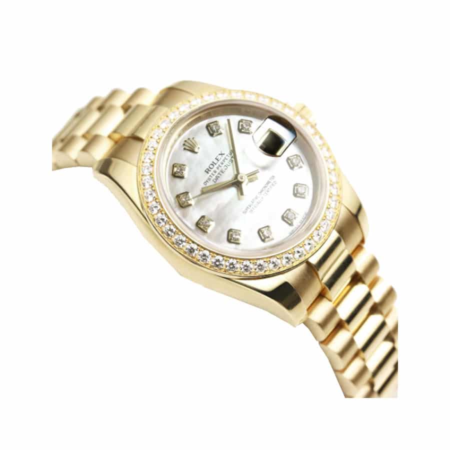 replica-diamond-replica Rolex Datejust 178288 Gold Mother Of Pearl Dial Replica - Image 2