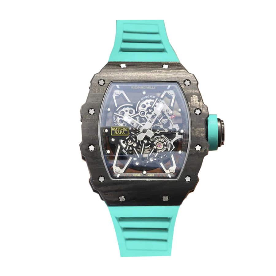 richard-mille-rm055-kv-v2-white-ceramic-blue-skeleton-dial-replica Richard Mille Skeleton Replica - Image 1
