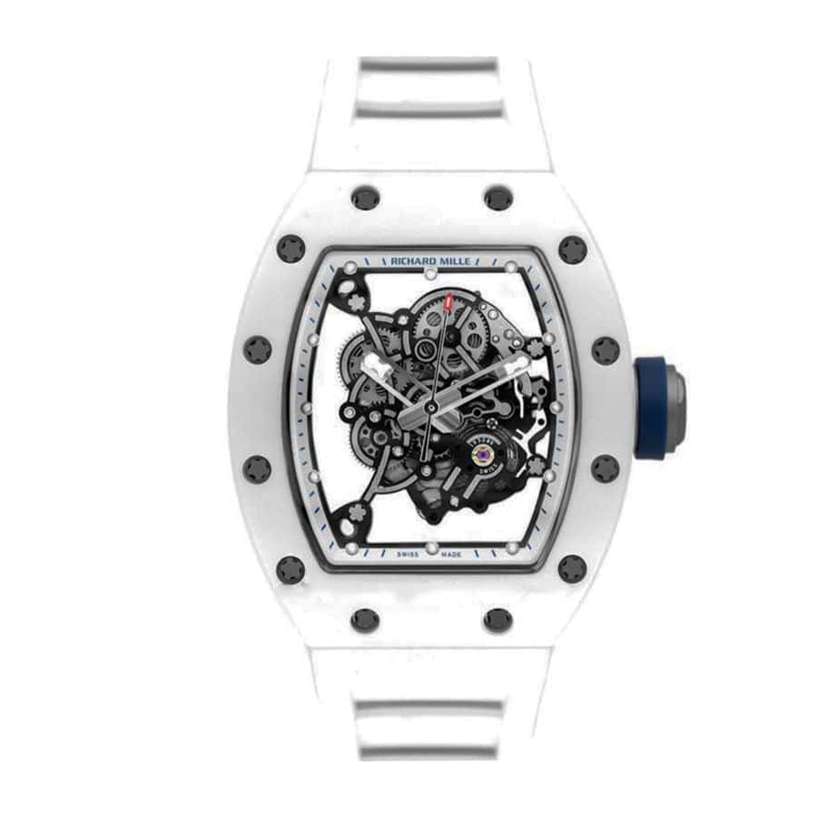 richard-mille-rm55-kv-white-ceramic-bubba-watson-japan-blue-skeleton-dial-m8215-replica Bubba Watson Watch Replica - Image 1