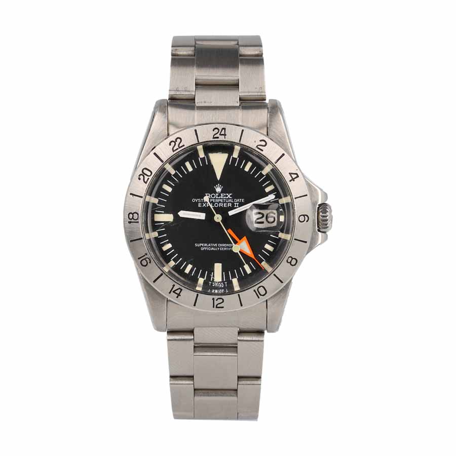 rolex-1655-replica Rolex Explorer II 1655 (Antique) Black Dial WARO025 Oyster Replica - Image 1