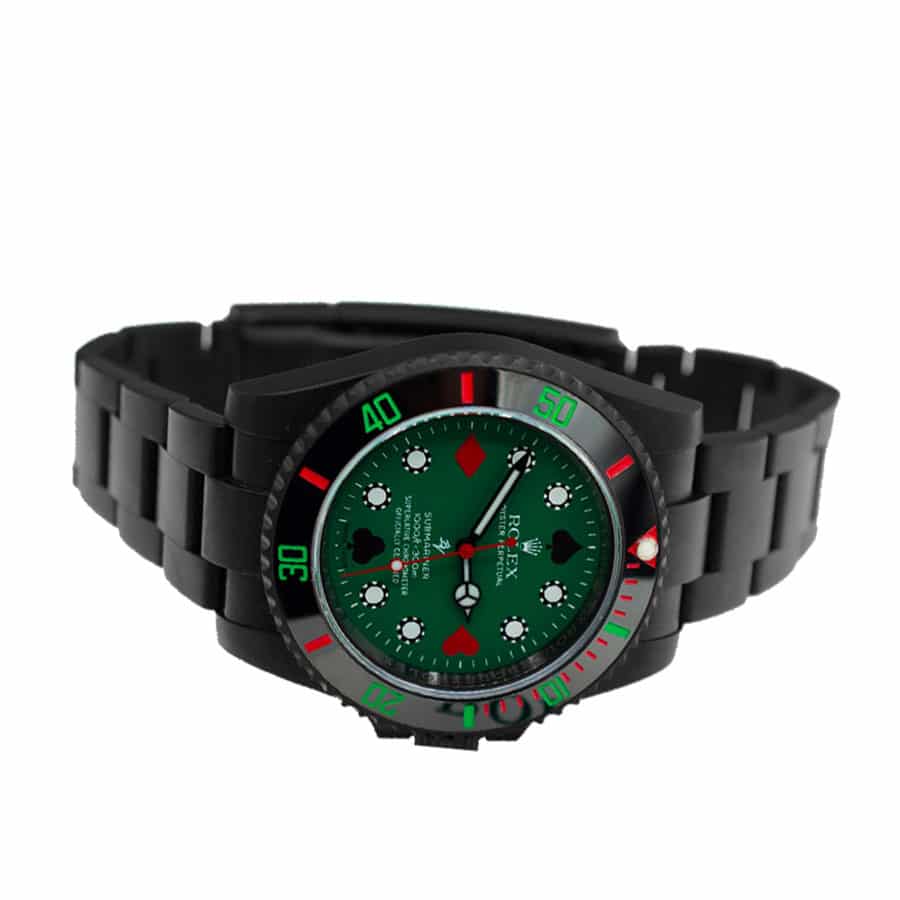 rolex-black-venom-submariner-poker-green-dial-114060-r Rolex Blaken Submariner Poker Green Dial 114060 Replica - Image 2