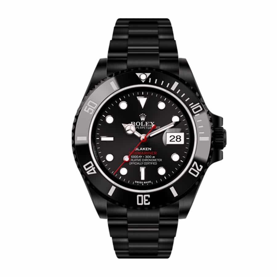rolex-blaken-submariner-date-singel-red-black-dial-116610n-replica Rolex Blaken Submariner Date 116610N Replica - Image 1
