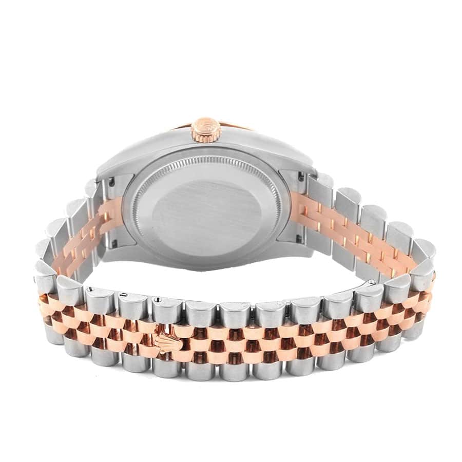 rolex-datejust-116201-rose-gold-steel-black-dial-jubilee-replica-back (1) Rolex Datejust 116201 Roman Numeral Black Dial Replica - Image 4