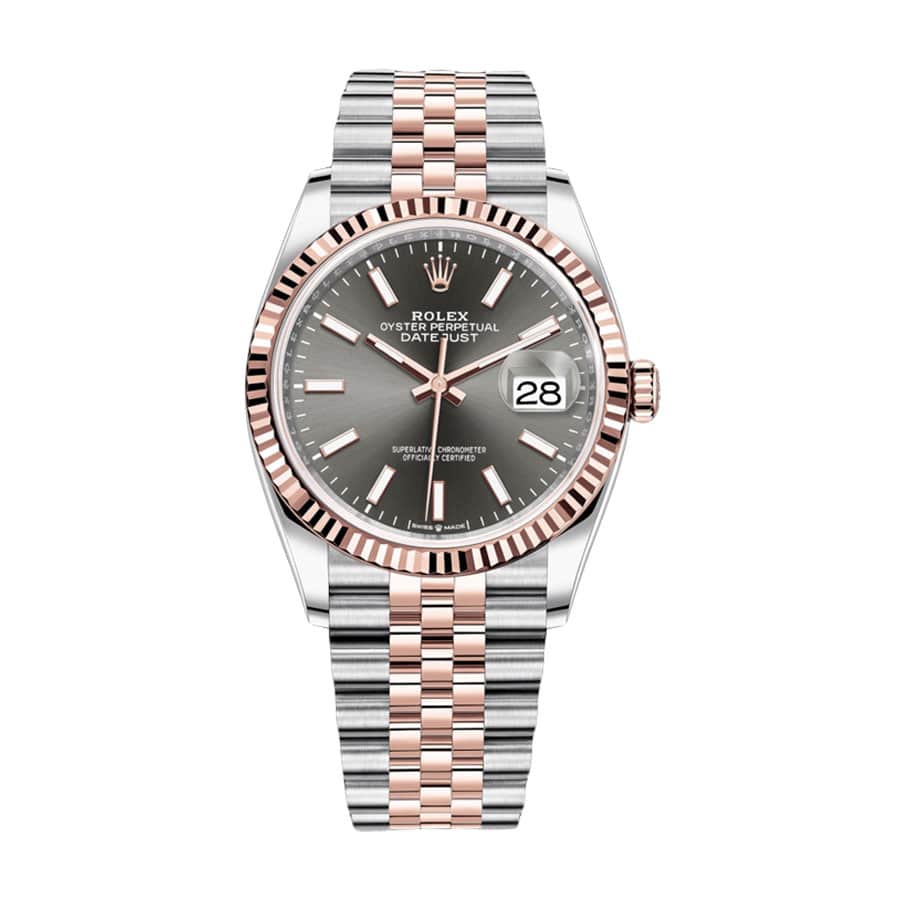 rolex-datejust-126231-36mm-steel-gold-automatic-grey-dial Datejust 126231 Replica - Image 1