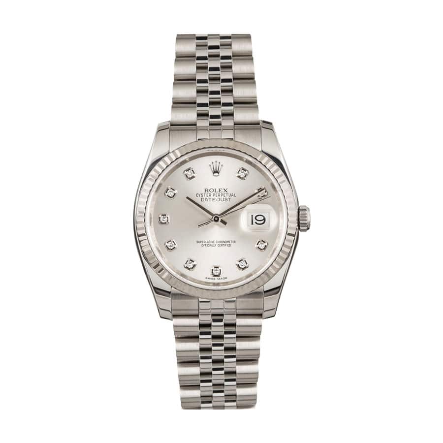 rolex-datejust-126234-36mm-steel-automatic-silver-dial Rolex Datejust 116234-0084 Silver Dial Replica - Image 1