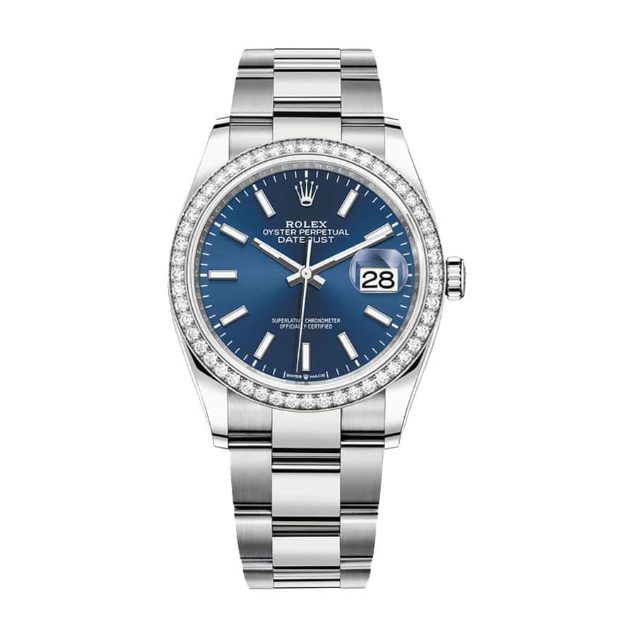 rolex-datejust-126284rbr-steel-automatic-blue-dial-oyster-replica Rolex Datejust Steel Diamond Replica - Image 1