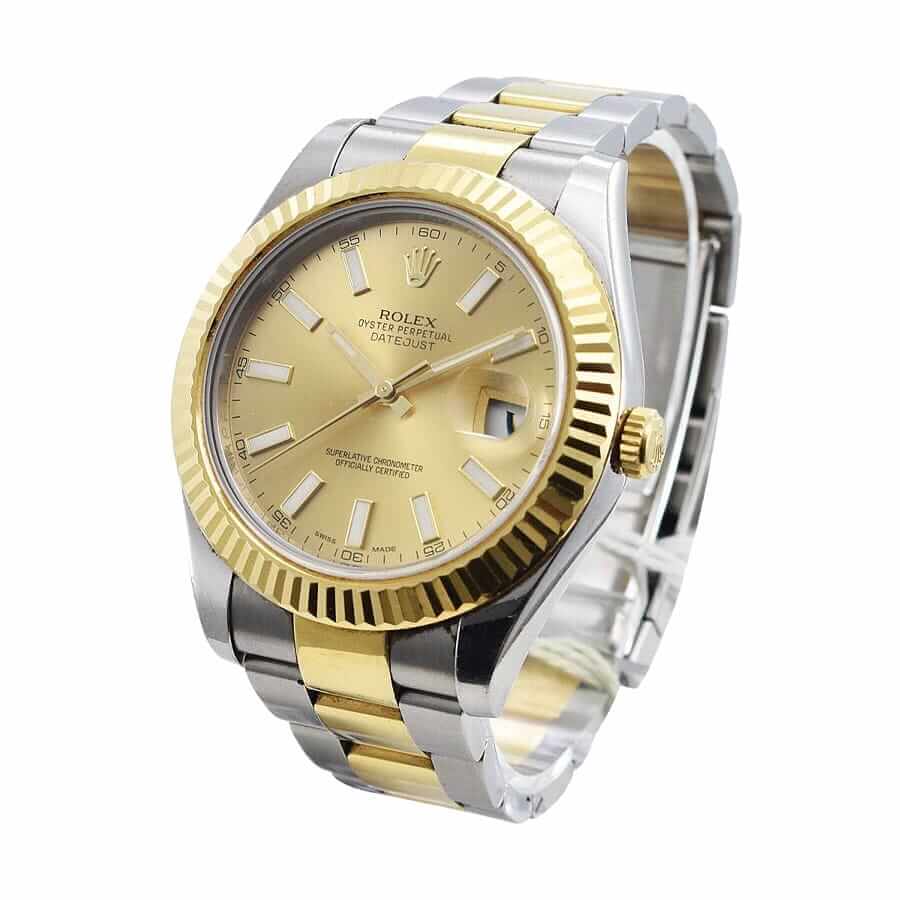 rolex-datejust-126333-steel-yellow-gold-champagne-dial- Yellow Oyster Perpetual Replica - Image 2