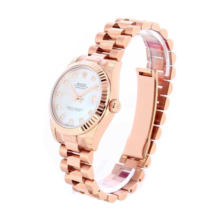 rolex-datejust-178275-31mm-rose-gold-automatic-mother-of-pearl-dial-replica Datejust 278275 Diamond Replica - Image 2