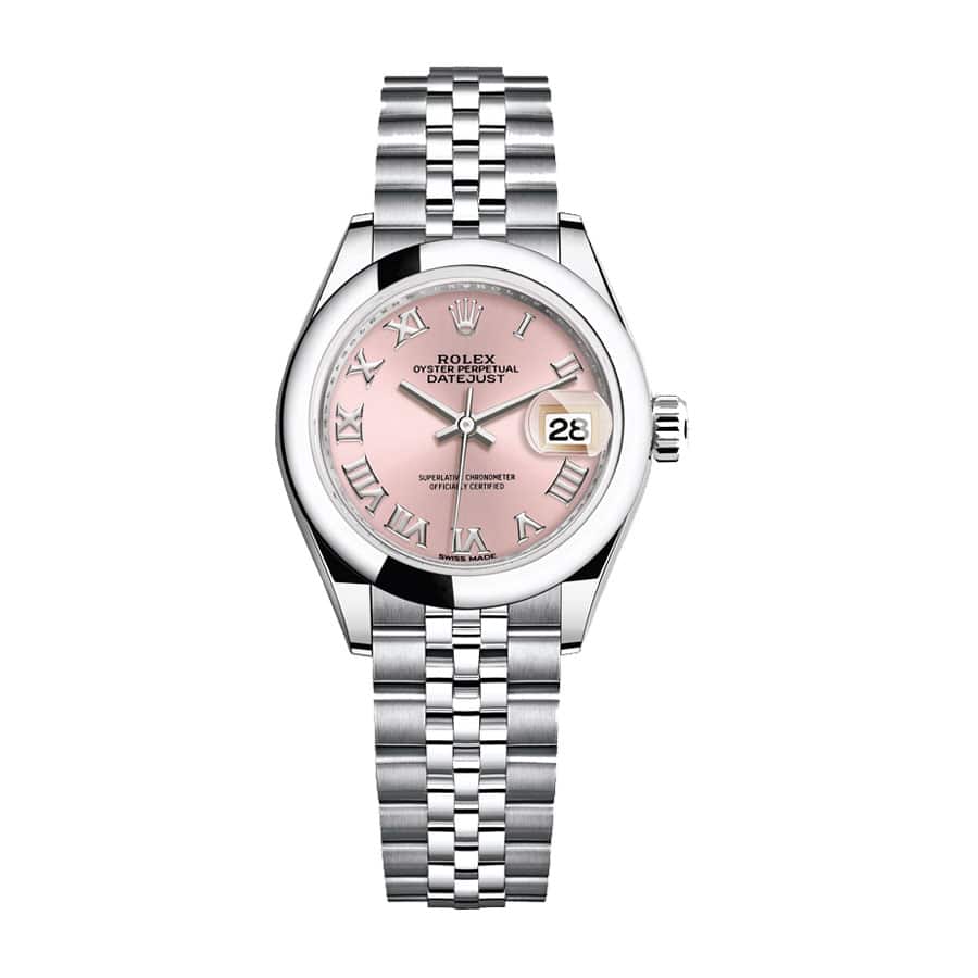 rolex-datejust-28mm-279160-steel-automatic-pink-dial Rolex Datejust 279160 Steel Automatic Pink Dial Replica - Image 1