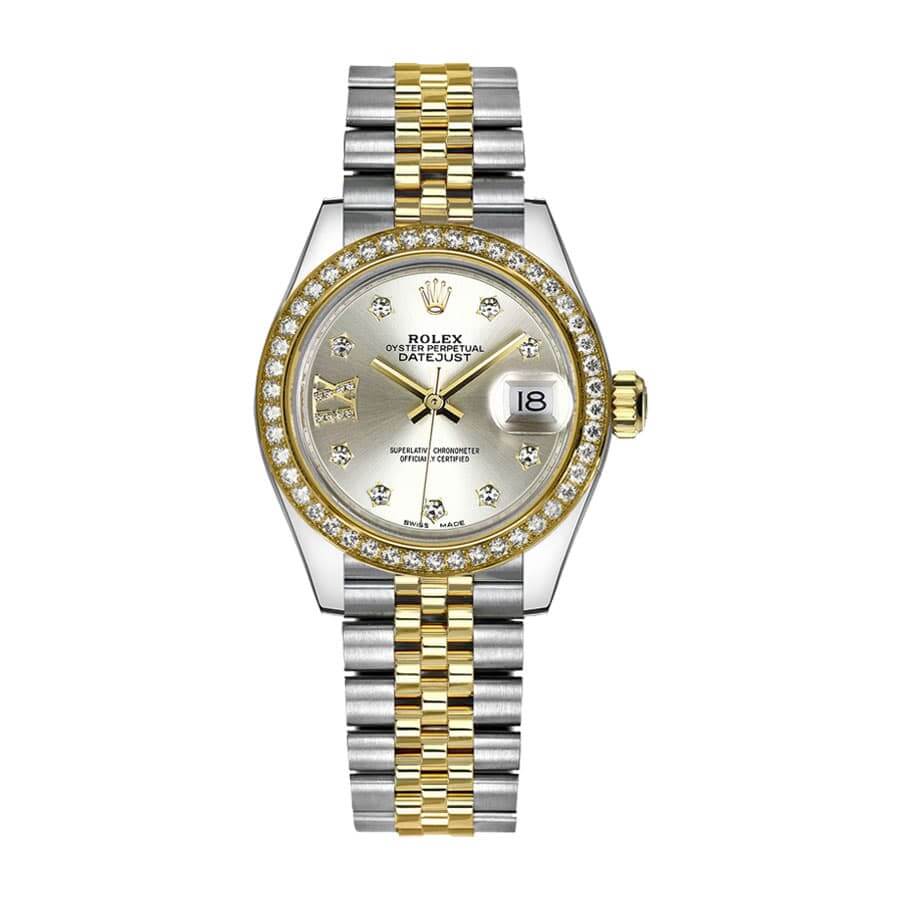 rolex-datejust-28mm-279383rbr-yellow-gold-automatic-champagne-diamond-dial-1 (1) Rolex Datejust 279383RBR-0003 Champagne & Diamond Dial Replica - Image 1